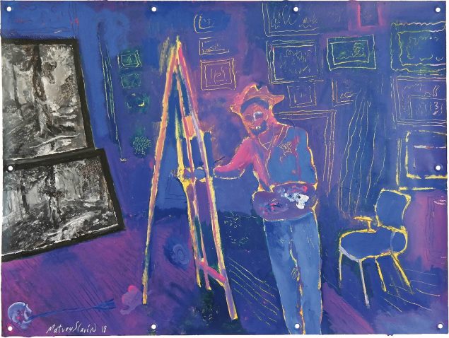 Matvey Slavin: A painting a day keeps the doctor away, 2018. Pressefoto.